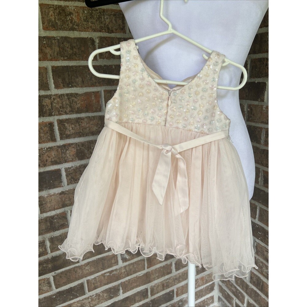American Princess Elegant Dress Tulle Pearls Formal Occasion Size 18 Months - Picture 4 of 13